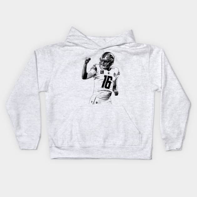 Jared Goff Kids Hoodie by Puaststrol